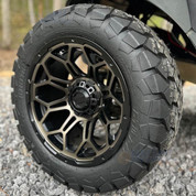 14" BRAVO Matte Bronze Aluminum Wheels and 22x10-14" DOT Timberwolf All Terrain Tires Combo - Set of 4