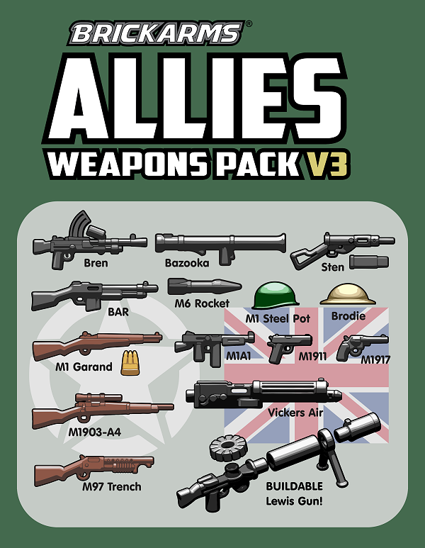 BrickArms WWII Allies Pack v3 Brick Republic