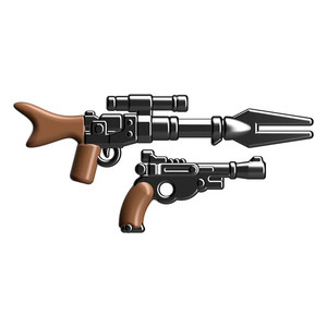 BrickArms Galactic Gunfighter Rifle and Pistol Overmolds Mandalorian BrickArms Galactic Gunfighter Rifle and Pistol Overmolds Mandalorian