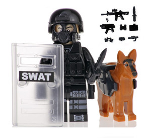 Custom SWAT Police Minifigure with Accessory set #2