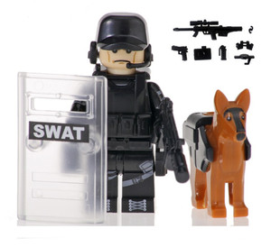 Custom SWAT Police Minifigure with Accessory set #7