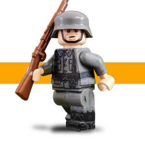 Scots Plastic Custom LEGO Minifigure - German Rifleman - WW2