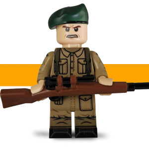 Scots Plastic Custom LEGO Minifigure - Royal Marine Commando Lance Corporal - WW2