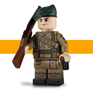 Scots Plastic Custom LEGO Minifigure - Royal Marine Commando Sergeant - WW2