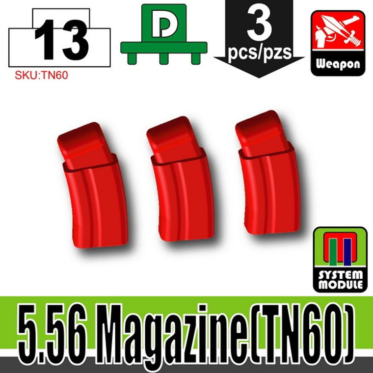 SI-DAN Red 5.56 Magazine (TN60)