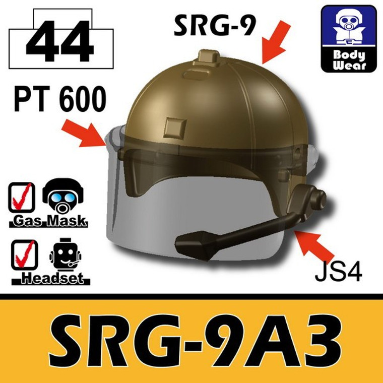 SRG-9A3 Helmet Dark Tan