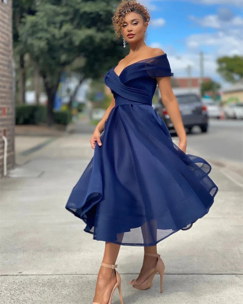 Women's Swing Dress Midi Dress Blue Blushing Pink Red Sleeveless Solid Color Mesh Patchwork Spring Summer Off Shoulder Party Elegant Casual Party Going out Slim 2021 S M L XL