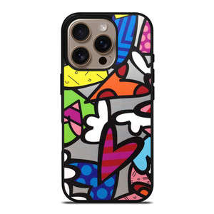 ROMERO BRITTO ABSTRACT LOVE iPhone 16 Pro Case Cover