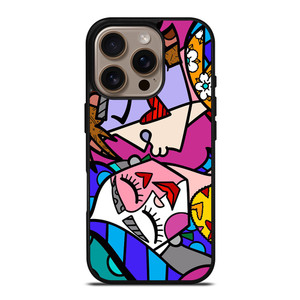 ROMERO BRITTO LOVE KISS iPhone 16 Pro Case Cover