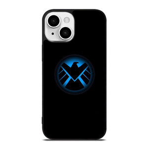 AGENTS OF SHIELD MARVEL LOGO BLUE iPhone 13 Mini Case Cover