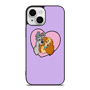CARTOON LADY AND THE TRAMP DISNEY IN LOVE iPhone 13 Mini Case Cover