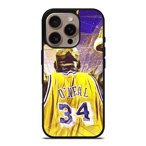 SHAQUILLE O'NEAL LA LAKERS iPhone 16 Pro Case Cover SHAQUILLE O'NEAL LA LAKERS iPhone 16 Pro Case Cover