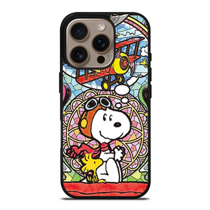 SNOOPY GLASS ART iPhone 16 Pro Case Cover