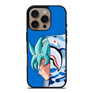 SON GOKU BAPE DRAGON BALL SAIYAN BLUE iPhone 16 Pro Case Cover SON GOKU BAPE DRAGON BALL SAIYAN BLUE iPhone 16 Pro Case Cover