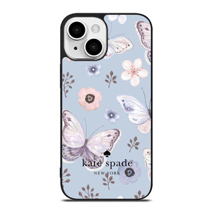 KATE SPADE NEW YORK LOGO BUTTERFLY PATTERN iPhone 13 Mini Case Cover