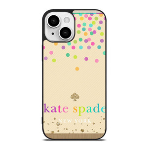 KATE SPADE NEW YORK LOGO COLORFUL POLKADOTS iPhone 13 Mini Case Cover