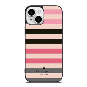 KATE SPADE NEW YORK LOGO STRIPES PATTERN iPhone 13 Mini Case Cover