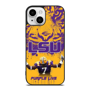 LSU TIGERS LOUISIANA STATE UNIVERSITY PURPLE LIVE iPhone 13 Mini Case Cover