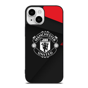 MANCHESTER UNITED LOGO BLACK iPhone 13 Mini Case Cover
