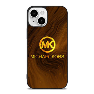 MICHAEL KORS GOLDEN MARBLE LOGO ICON iPhone 13 Mini Case Cover