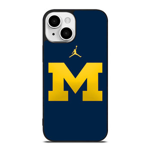 MICHIGAN WOLVERINES AIR JORDAN LOGO FOOTBALL iPhone 13 Mini Case Cover