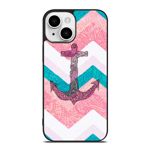 PAISLEY TRIBAL NAUTICAL ANCHOR iPhone 13 Mini Case Cover