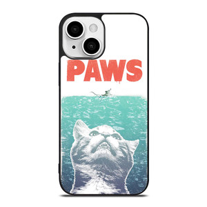 PAWS FUNNY JAWS CAT iPhone 13 Mini Case Cover