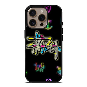 STUSSY LOGO THE DEALERS COLORFUL ICON iPhone 16 Pro Case Cover