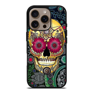 SUGAR SKULL TATTOO FLOWER iPhone 16 Pro Case Cover SUGAR SKULL TATTOO FLOWER iPhone 16 Pro Case Cover