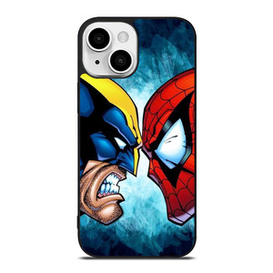 SPIDERMAN VS WOLVERINE MARVEL COMICS iPhone 13 Mini Case Cover