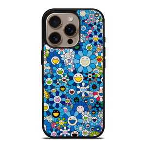 TAKASHI MURAKAMI FLOWERS BLUE iPhone 16 Pro Case Cover