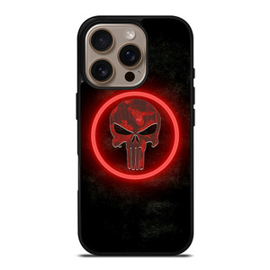 THE PUNISHER SKULL RED GLOW iPhone 16 Pro Case Cover THE PUNISHER SKULL RED GLOW iPhone 16 Pro Case Cover