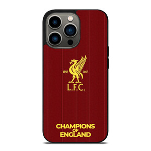 CHAMPIONS OF ENGLAND LIVERPOOL FC iPhone 13 Pro Case Cover