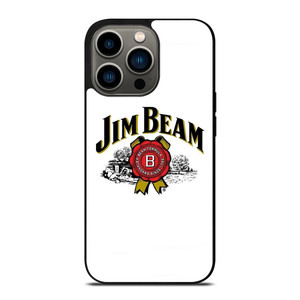JIM BEAM WHISKEY LOGO WHITE iPhone 13 Pro Case Cover