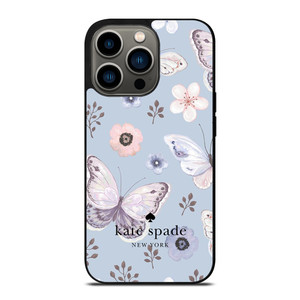 KATE SPADE NEW YORK LOGO BUTTERFLY PATTERN iPhone 13 Pro Case Cover