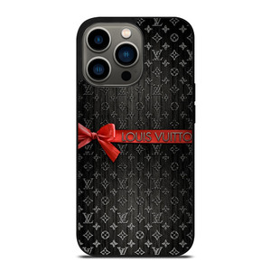 LOUIS VUITTON LV LOGO PATTERN RED RIBBON iPhone 13 Pro Case Cover