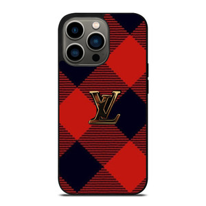 LOUIS VUITTON LV LOGO PATTERN RED iPhone 13 Pro Case Cover