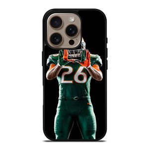 UM MIAMI HURRICANES FOOTBALL iPhone 16 Pro Case Cover UM MIAMI HURRICANES FOOTBALL iPhone 16 Pro Case Cover