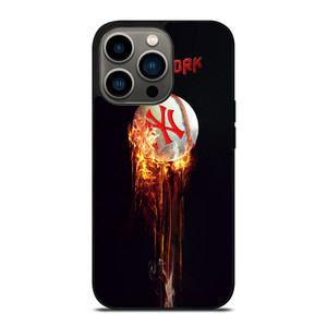 NEW YORK YANKEES FIRE BALL iPhone 13 Pro Case Cover