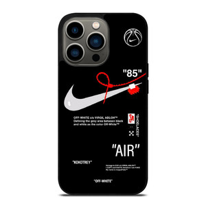 NIKE AIR JORDAN OFF WHITE BLACK KOKOTREY iPhone 13 Pro Case Cover