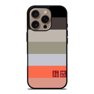 UNIQLO LOGO COLORFUL STRIPES iPhone 16 Pro Case Cover UNIQLO LOGO COLORFUL STRIPES iPhone 16 Pro Case Cover
