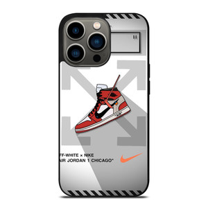 OFF WHITE NIKE AIR JORDAN CHICAGO iPhone 13 Pro Case Cover