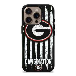 UNIVERSITY GEORGIA BULLDOGS FLAG iPhone 16 Pro Case Cover
