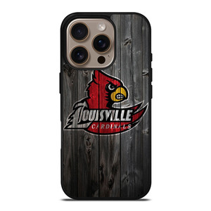 UNIVERSITY OF LOUISVILLE CARDINALS WOOD iPhone 16 Pro Case Cover UNIVERSITY OF LOUISVILLE CARDINALS WOOD iPhone 16 Pro Case Cover