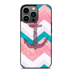 PAISLEY TRIBAL NAUTICAL ANCHOR iPhone 13 Pro Case Cover