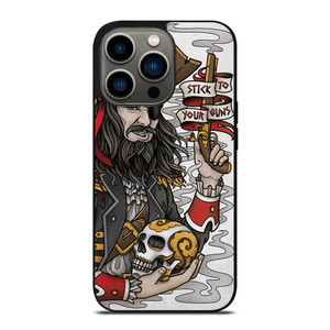 PIRATE STICK TO YOUR GUNS TATTOO iPhone 13 Pro Case Cover