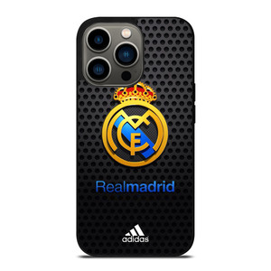 REAL MADRID FC METAL LOGO iPhone 13 Pro Case Cover