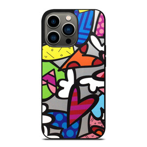 ROMERO BRITTO ABSTRACT LOVE iPhone 13 Pro Case Cover