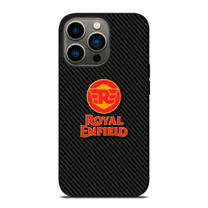 ROYAL ENFIELD MODERN LOGO CARBON iPhone 13 Pro Case Cover