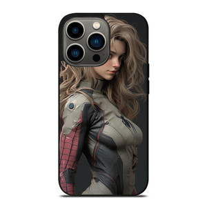 SPIDER GIRL MARVEL COMICS CARTOON SEXY iPhone 13 Pro Case Cover
